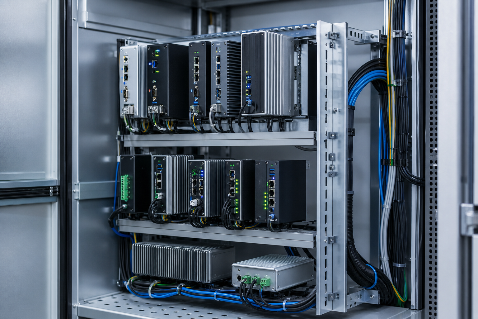 Rack a parete di computer embedded industriali